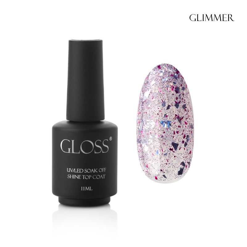 GLOSS Shine top coat Glimmer toplar, 11 ml